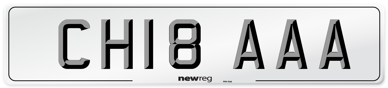 CH18 AAA Number Plate from New Reg